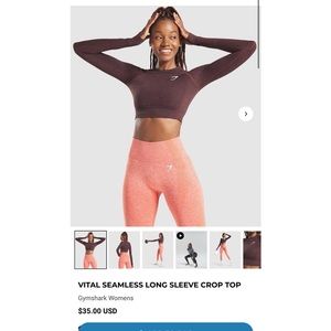 Gymshark Vital Seamless Long Sleeve Crop Top